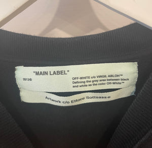 Off-White Black with Multicolour Prints "Woman" Sweater Size S (UK 8)