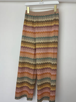 Missoni MARE Multicolour Knitted Sleeveless Top and Trousers Set Size IT 44 (UK 12)