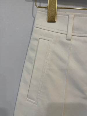 Hermès White Tailored Shorts Size FR 34 (UK 6) RRP £980