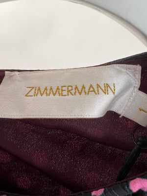 Zimmermann Multicoloured Polka Dot Pleated Edge Playsuit FR 38 (UK 10)