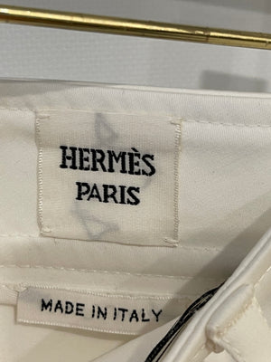 Hermès White Tailored Shorts Size FR 34 (UK 6) RRP £980