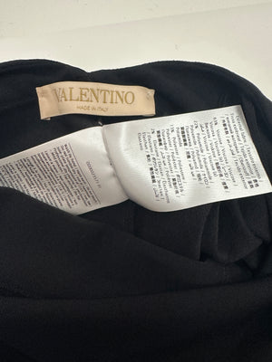 Valentino Black Spandex Spaghetti Strap Full Leg Bodysuit Size XS (UK 4)