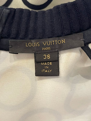 Louis Vuitton Cream & Black Geometric Pattern Dress FR 38 (UK 10)