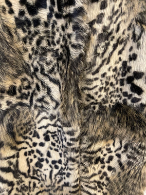 Stella McCartney Brown Faux-Fur Leopard Sleeveless Coat Size IT 40 (UK 8)