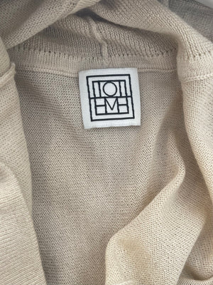 Toteme Cream Fine Merino Cocoon Turtleneck Top Size XS (UK 6)