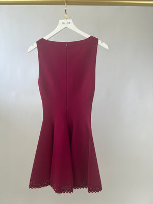Alaïa Fuchsia Pink Sleeveless Skater Dress Size FR 38 (UK 10)