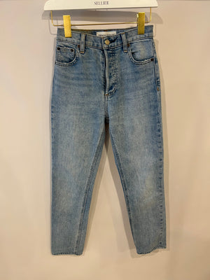 Denim Forum Light Blue High-Rise Skinny Jeans Size 23 (UK 4)