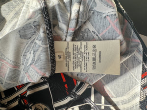 Hermès En Desordre et Chaines Black, Red, and Cream Chain T-Shirt Size FR 40 (UK 12)