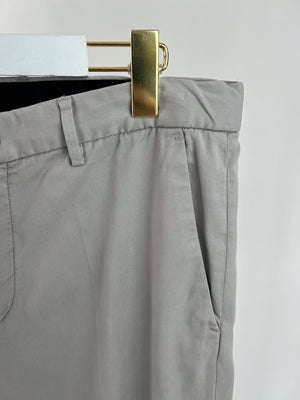 Zegna Grey Straight Leg Menswear Trousers Size UK 34