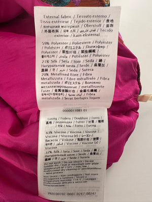 Valentino Pink V-Logo Metallic Shorts Size IT 46 (UK 14)