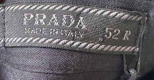 Prada Black Tailored Menswear Trousers Size IT 52 R (UK 44)