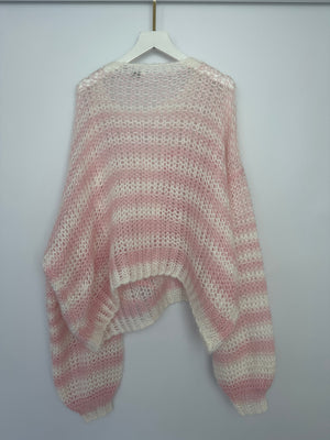 Loewe Pink Anagram Cropped Relaxed-Fit Jumper Size XS (UK 6/8) RRP £1,100