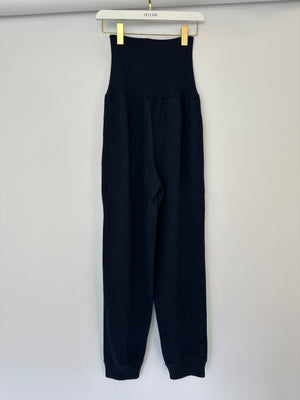 Chanel Navy Two-Piece Cashmere Tracksuit Set with Detachable Hood Detail Size FR 40 (UK 12)
