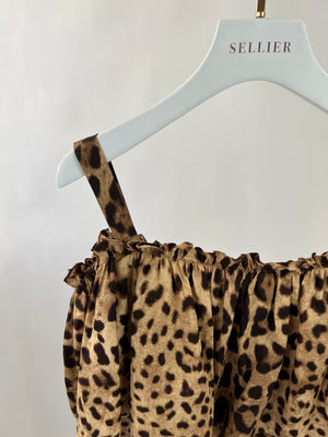 Dolce & Gabanna Leopard Print Strap Dress IT 38 (UK6)