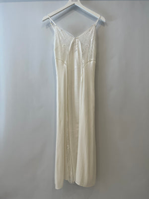 Temperley London White Lace Midi Dress Size UK 8