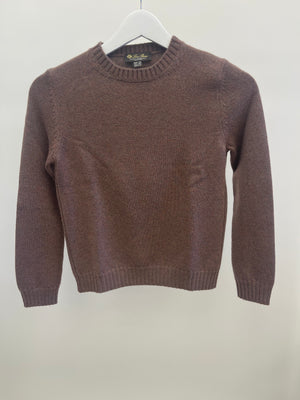 Loro Piana Kids Brown Baby Cashmere Jumper Size 10 years RRP £675