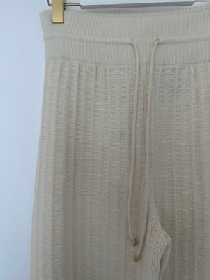 Hermes "H" Wool Jogging Pants In Blanc Naturel Size FR 40 (UK 12)