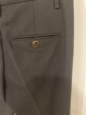 Brunello Cucinelli Black Wool Tailored Trouser with Crystal Embellishments Size IT 38 (UK 6)