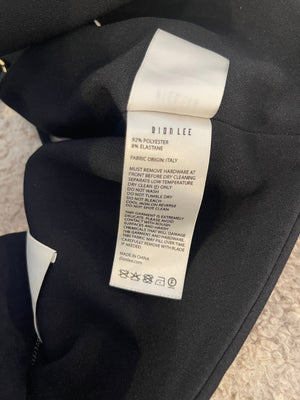 Dion Lee Black Top with Metal and Cut Out Details Size FR 36 (UK 8)