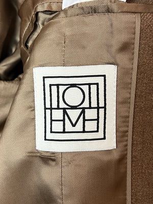 Toteme Brown Oversized Double-Breasted Blazer Size FR 36 (UK 8)