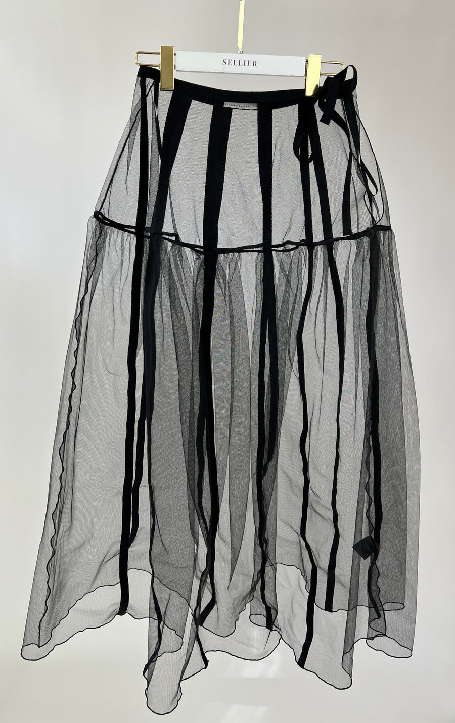 Nostra Santissima Black Mesh Maxi Skirt Size IT M (UK 8-10)