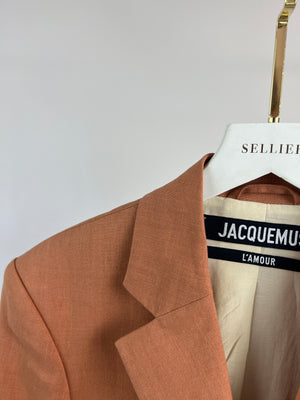 Jacquemus Orange L'Amour Two Piece Suit FR 32 (UK 4)