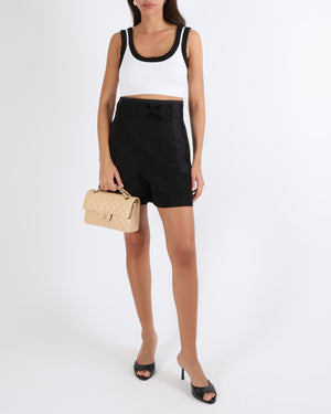 Alexander Wang White and Black Cropped Logo Bra Top Size M (UK 10) RRP £305