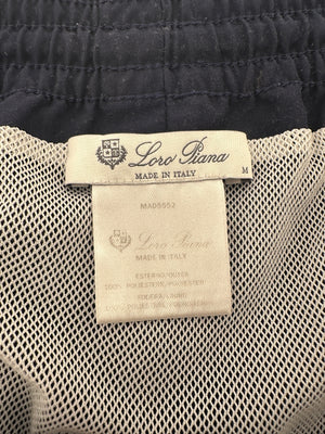 Loro Piana Blue Menswear Striped Swim Shorts Size M