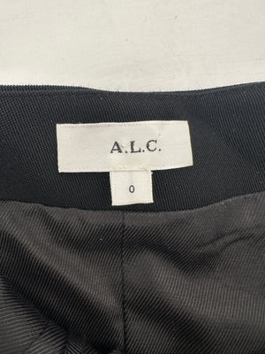 A.L.C Black Tailored Waistcoat and Wide Leg Trouser Set Top Size US 0 (UK 4) Trousers Size US 2 (UK 6)