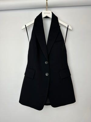 A.L.C Black Tailored Waistcoat and Wide Leg Trouser Set Top Size US 0 (UK 4) Trousers Size US 2 (UK 6)