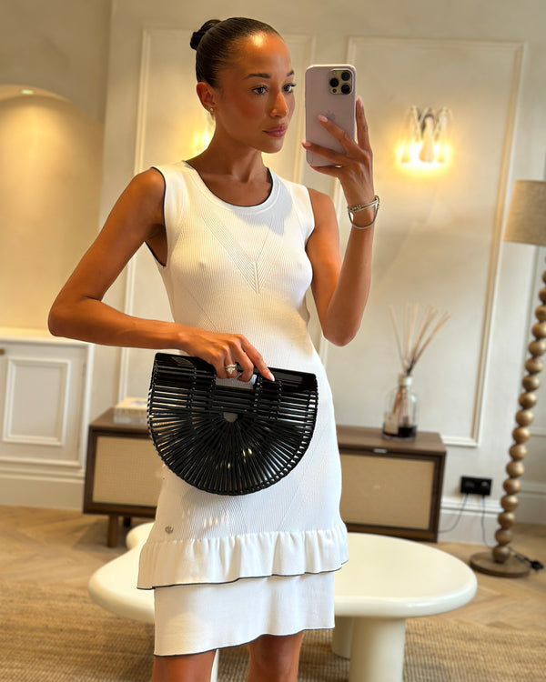 Cult Gaia Black Ark Acrylic Basket Bag