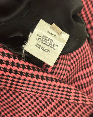 Alexandre Vauthier Pink & Black Checked Blazer Jacket FR 42 (UK 14)