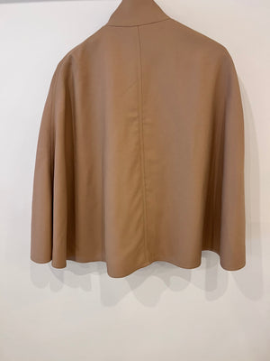 Ralph Lauren Beige Wool Cape with Pockets Size S (UK 8)