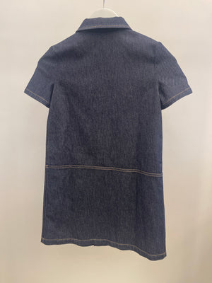 Gucci Kids Blue Denim Dress with Silver Horsebit Details Size 10 years RRP £645