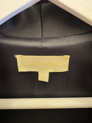 Elie Saab Kids and Multibrand Black Satin Jacket, Trousers, Waistband and Bow Tie Tuxedo Set Size 10 years