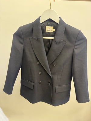 Khaite Kids Black Wool-Blend Blazer Jacket Size 8 years RRP £525