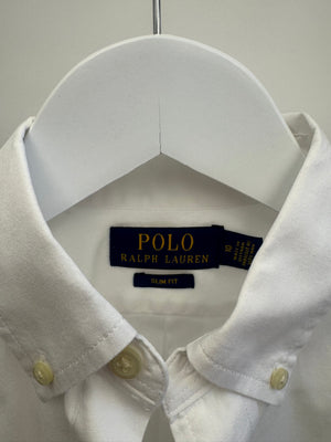 Polo Ralph Lauren Kids White Cotton Shirt with Logo Detail Size 10 years&nbsp;