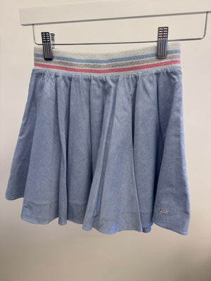 Christian Dior Kids Light Blue Skirt with Embellished Waistband and Logo Detail Size 8 years&nbsp;