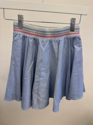 Christian Dior Kids Light Blue Skirt with Embellished Waistband and Logo Detail Size 8 years&nbsp;