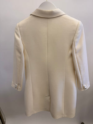 Dolce & Gabbana Kids Ivory Cady Double-Breasted Coat Size 8 years RRP £1,100