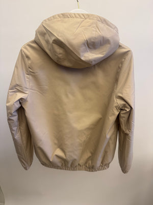 Loro Piana Kids Beige Storm System Rain Jacket with Hood Size 10 years RRP £1,300