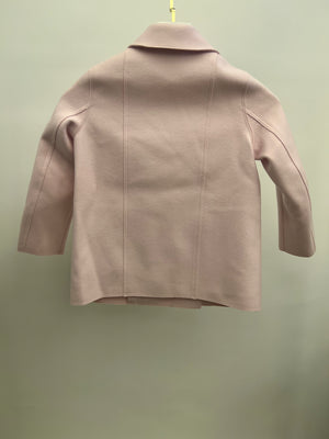 Loro Piana Kids Baby Pink Cashmere Jacket with Lambskin Leather Front Strap Details Size 6 years RRP £2,500