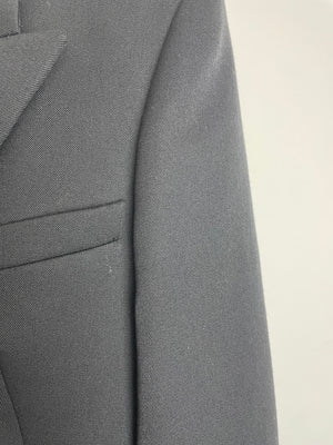 Balmain Black Double Breasted Blazer with Gold Buttons Size FR 36 (UK 8)