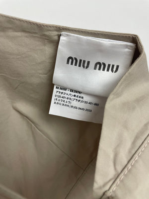 Miu Miu Beige Two-Piece Bra and Skirt Set Size IT 40/42 (UK 8/10)