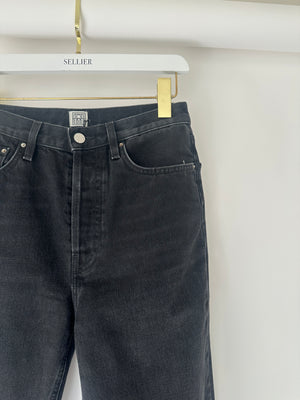 Toteme Black Cotton Straight Denim Jeans Size 27/32