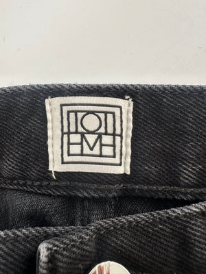 Toteme Black Cotton Straight Denim Jeans Size 27/32