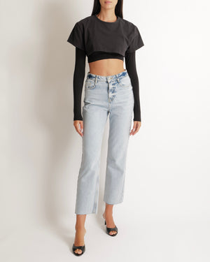 Jacquemus Black Layered Effect Le Double T-Shirt Size M (UK 10)