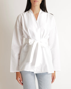 Tove White Arya Top with Belt Size FR 34 (UK 6) RRP £495