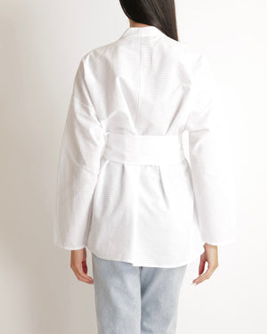 Tove White Arya Top with Belt Size FR 34 (UK 6) RRP £495