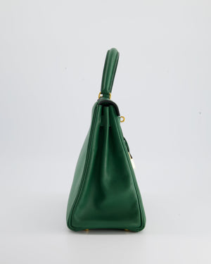 Hermès Vintage Kelly Bag 28cm in Vert Vertigo Epsom Leather with Gold Hardware